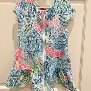 Lilly Pulitzer Girls Swim Coverup, size 6-7